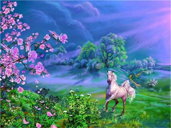 

Beautiful Horse in Heaven – Paint By Numbers - 40*50CM, 501 Original