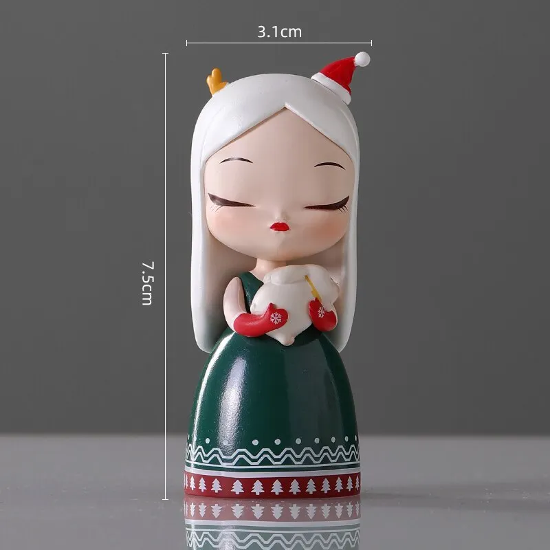 Little Girl Statue Creative Resin Fairy Tale Figurines For Interior Home Decor Room Desk Decoration Birthday Gift For Girlfriend