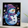 (US Local)Snowman Special Shaped 5D DIY Diamond Art Painting Notebook Kit for Beginners