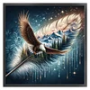 Feather Mountains And Rivers-11CT Stamped Cross Stitch 45*45cm/17.72*17.72in