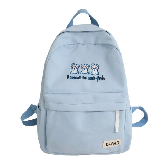 Canvas Women Backpack Female Travel Shoulders Girls Rucksack School College Book Bagpack New Cartoon Print Bolsa Mochila Bag
