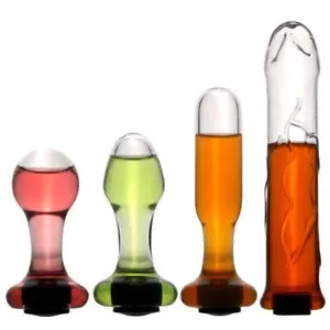 Pornhint Hollow Glass Dildo Add Hot Ice Water Pyrex Anal Butt Massage Plug Penis Sex