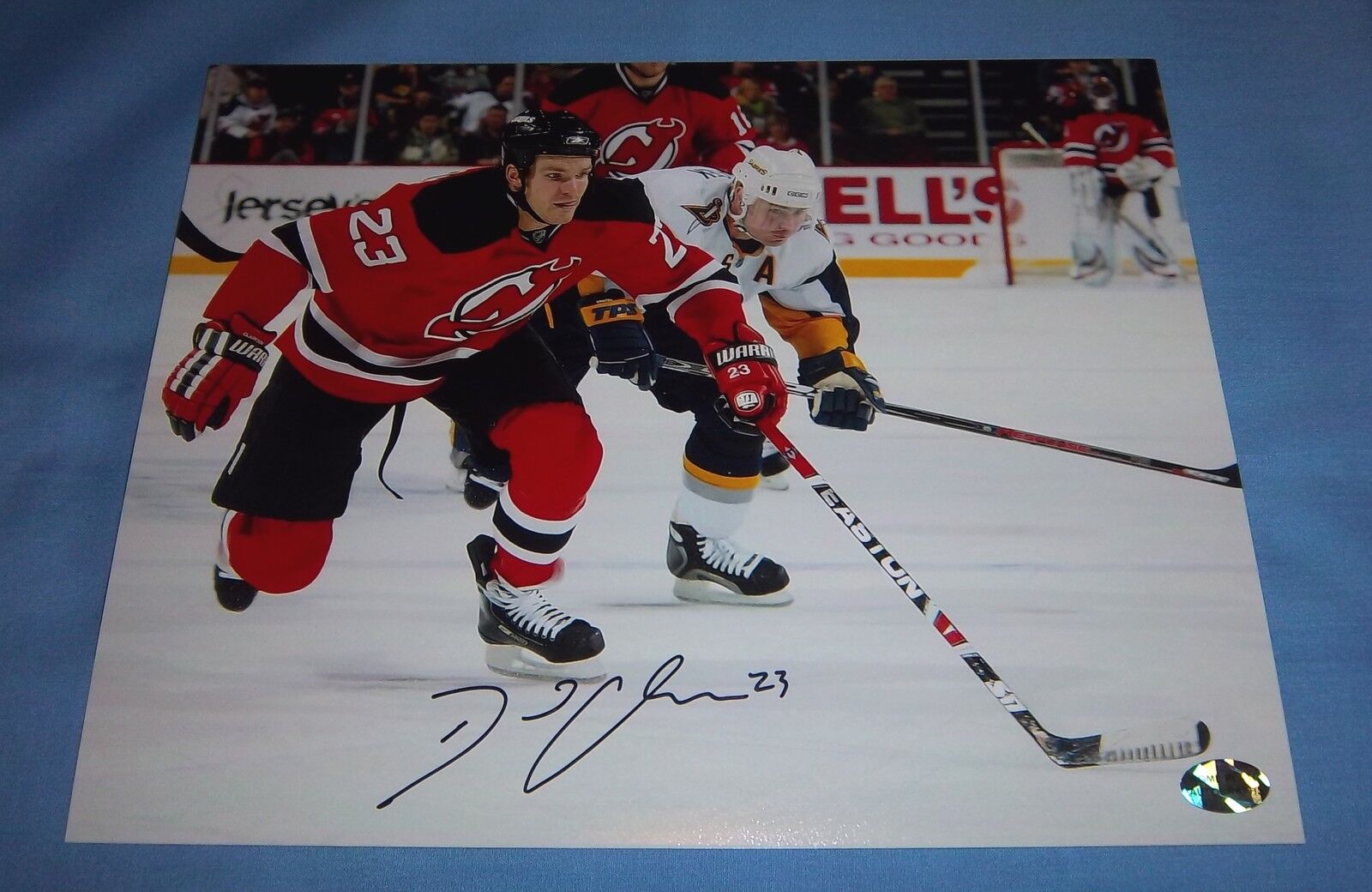 New Jersey Devils David Clarkson Signed Autographed 8x10 Photo Poster painting D