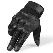 Tactical Gloves  Outdoor Survival Gloves PU Leather Army Military Combat Airsoft Sports Cycling Paintball Hunting Full Finger Glove Men