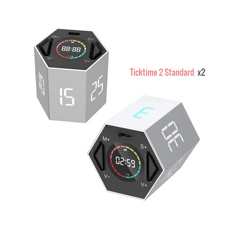 Ticktime Pomodoro Timer Gradient Streamer Color | TickTime Digital Timer | Egg Timer | Countdown Timer | Countdown Clock