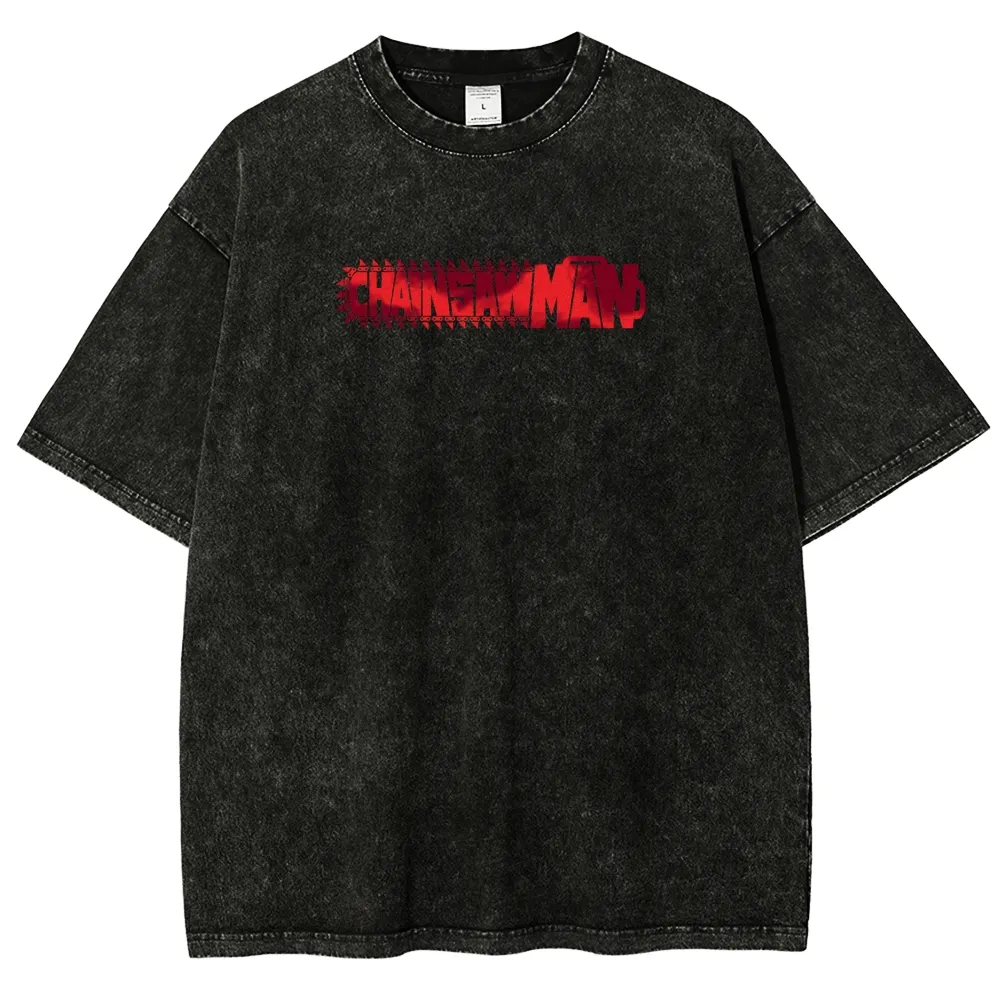 Chainsaw Man Reze Unisex Fit Washed T-Shirt 2510002009