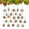 DIY Diamond Mosaic Keychain Christmas Countdown Mystery(Christmas-24pcs)