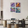 (US Local)4Pack Octopus-Crystal Rhinestone Diamond Painting(30x30cm)