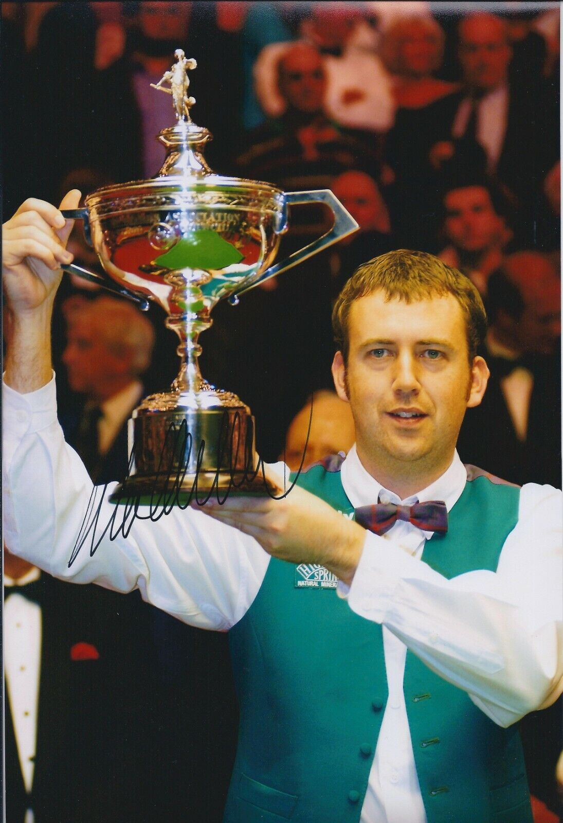 Mark Williams SIGNED Snooker Champion 12x8 Photo Poster painting AFTAL Crucible Sheffield