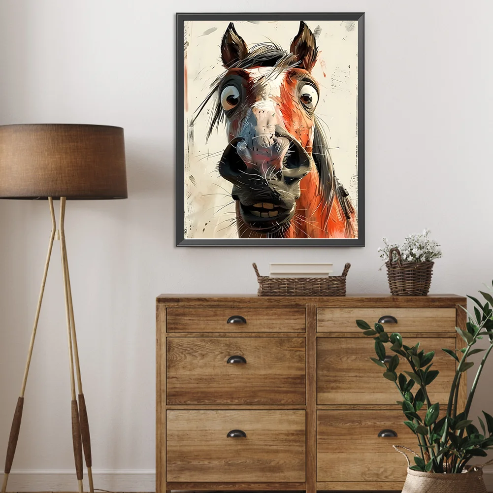 Diamond Painting - Full Round Drill - Funny Donkey(Canvas|40*50cm)