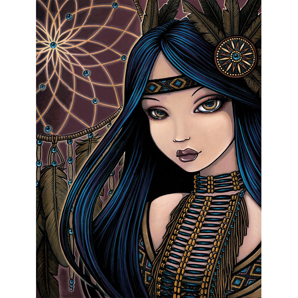 

Dream Catcher Girl - Round Drill Diamond Painting - 30*40CM, 501 Original