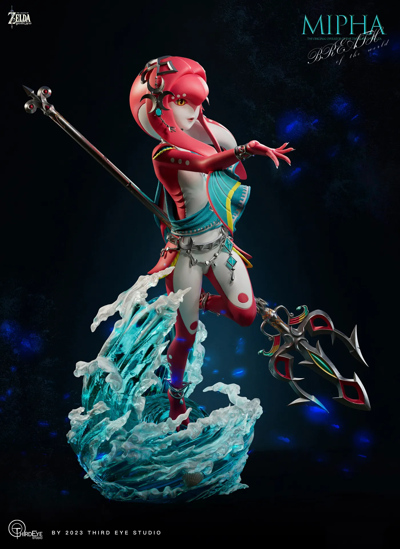 ゼルダの伝説 Third Eye-STUDIO リンク ミファー フィギュア 1/4 Scale Four Champion Series 001 Mipha - The Legend of Zelda
