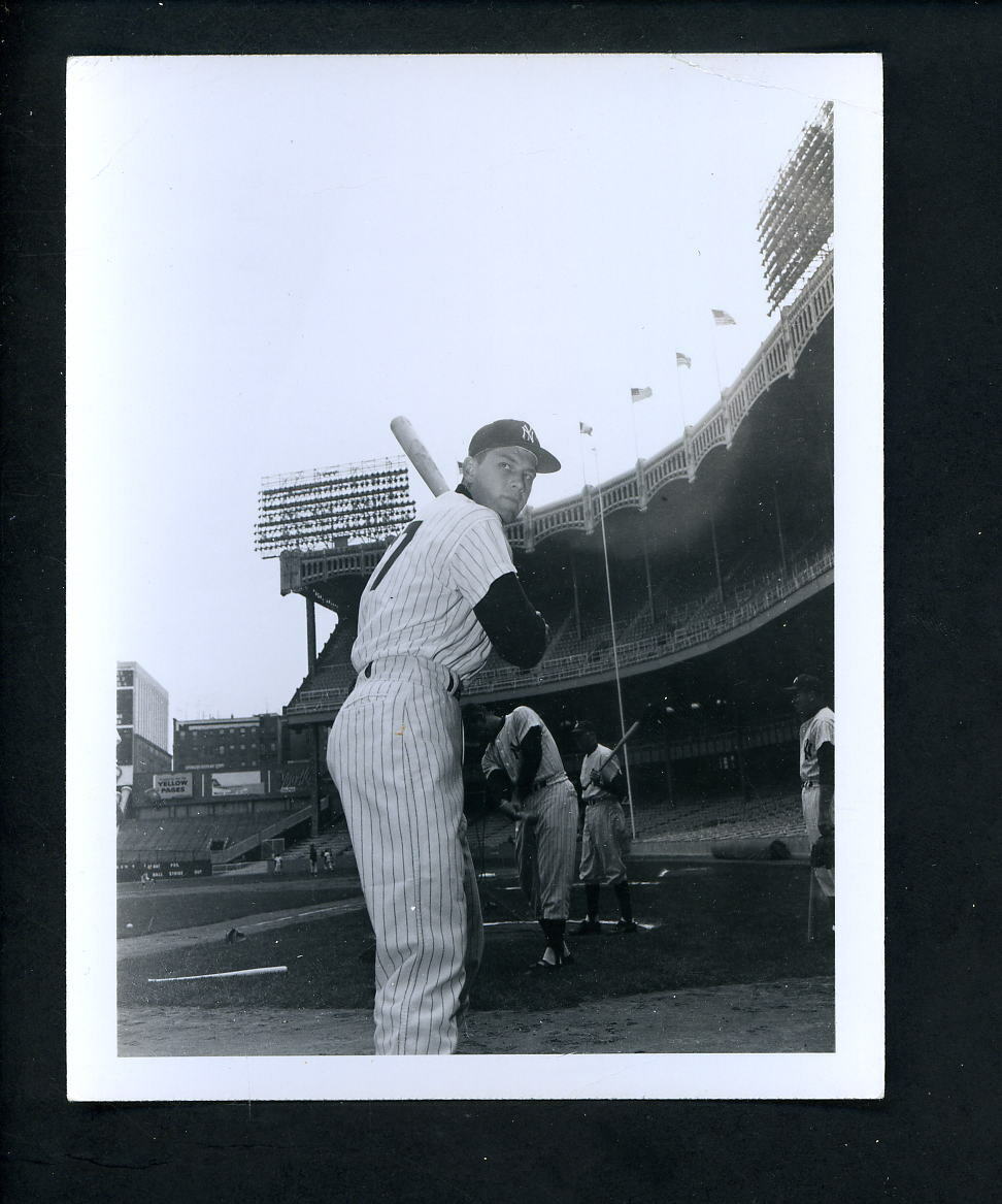 Lee Thomas 1961 Type I Louis Requena Press Original Photo Poster painting New York Yankees