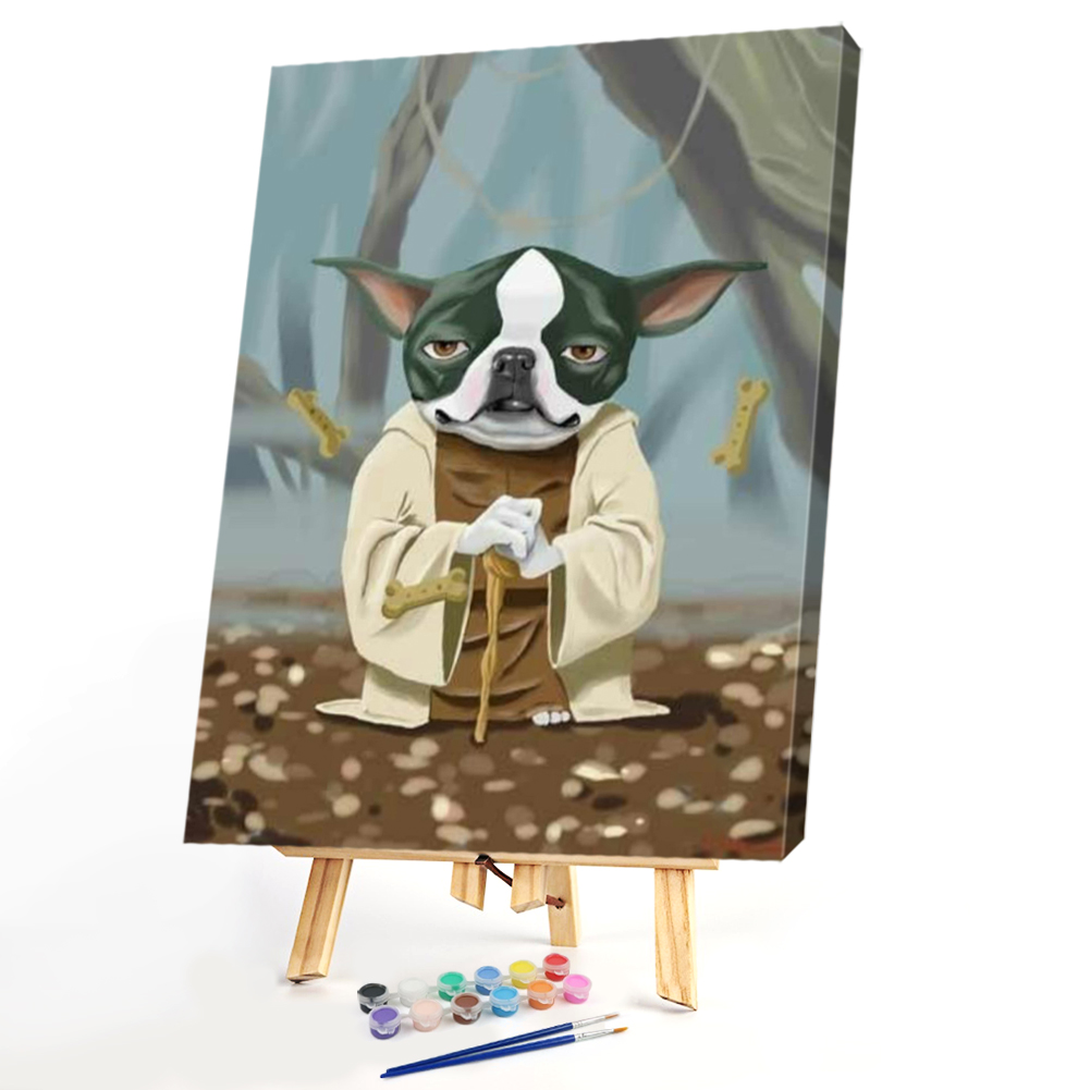 

40*50CM Paint By Numbers-Boston Terriers, 501 Original