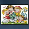 >SALE<Cross Stitch Kits Cotton Cross Stitch for Adults Kids (Happy Family)
