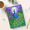 Peacock 5D DIY Diamond Art Painting Notebook Kit 50 Pages A5 Rhinestone Art Painting Notebook Kit for Adults Beginners Holiday Birthday Gift