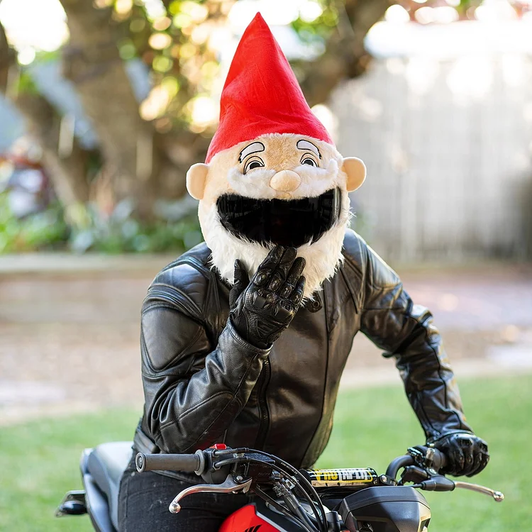 Motorcycle Helmet Cover - Gnome