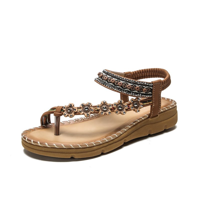 Spring 2021 New Bohemian Nationality Thick Bottom Sandals Female Comfortable Foreign Trade Amazon Cross-border Explosions - vzzhome