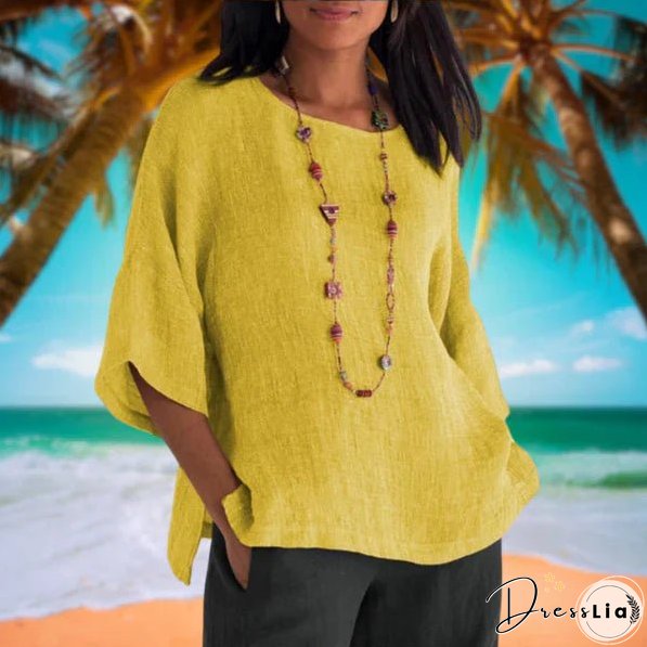 Anabella - Summer Linen Top