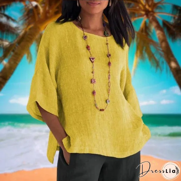 Anabella - Summer Linen Top