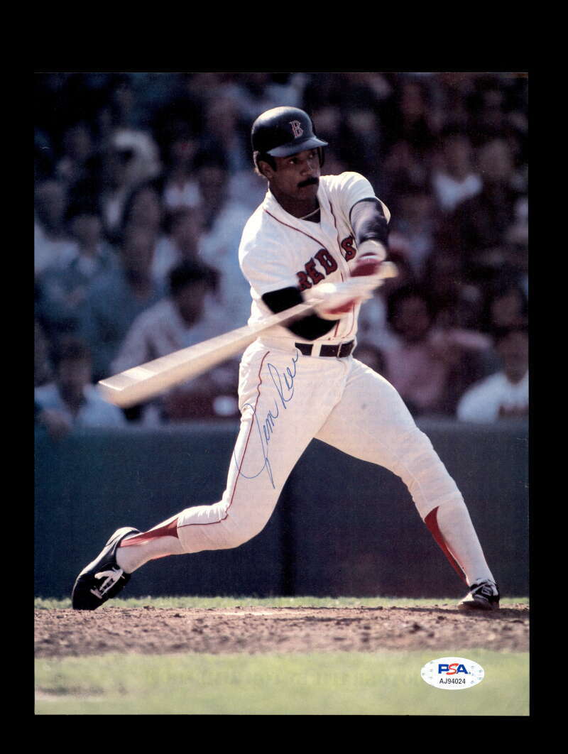 Jim Rice PSA DNA Coa Signed 8x10 Photo Poster painting Red Sox Autograph