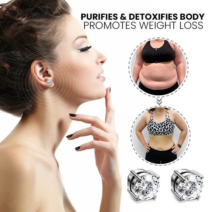 Konix DiamondCut LymphDetox Magnetherapy Earrings（Limited Time Discount 🔥 Last Day）