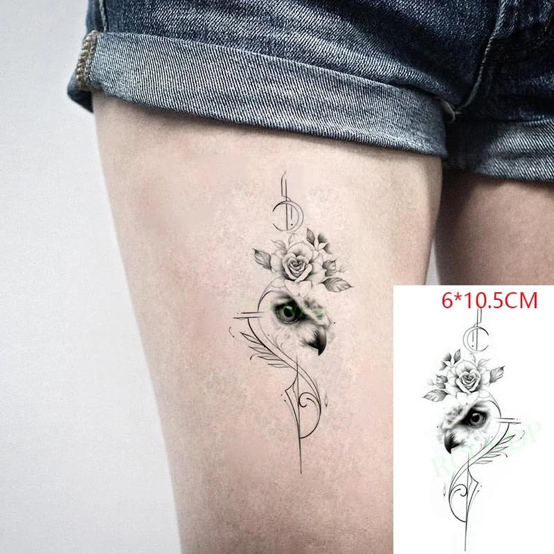Waterproof Temporary Tattoo Sticker ins Butterfly black white sexy Body Art flash tatoo fake tatto for Women Men