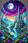 Luxury AB Velvet Diamond Painting Kit - Landscape