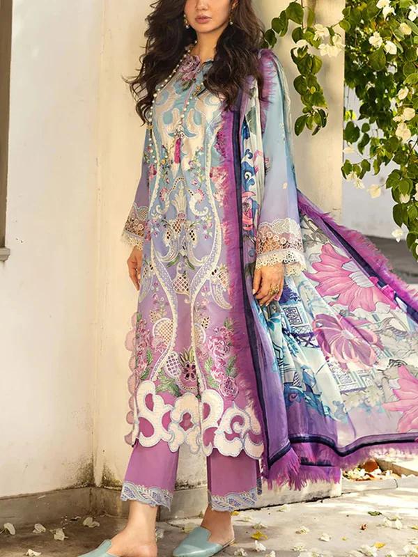 Lawn Embroidery Elegant Pakistani Ladies Suit