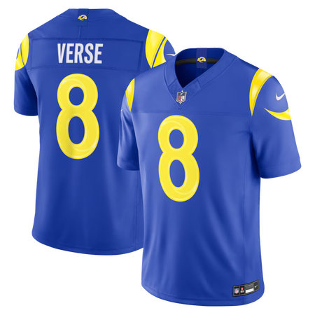 Men's Los Angeles Rams #8 Jared Verse Nike Royal Vapor F.U.S.E. Sewn Down Limited Jersey