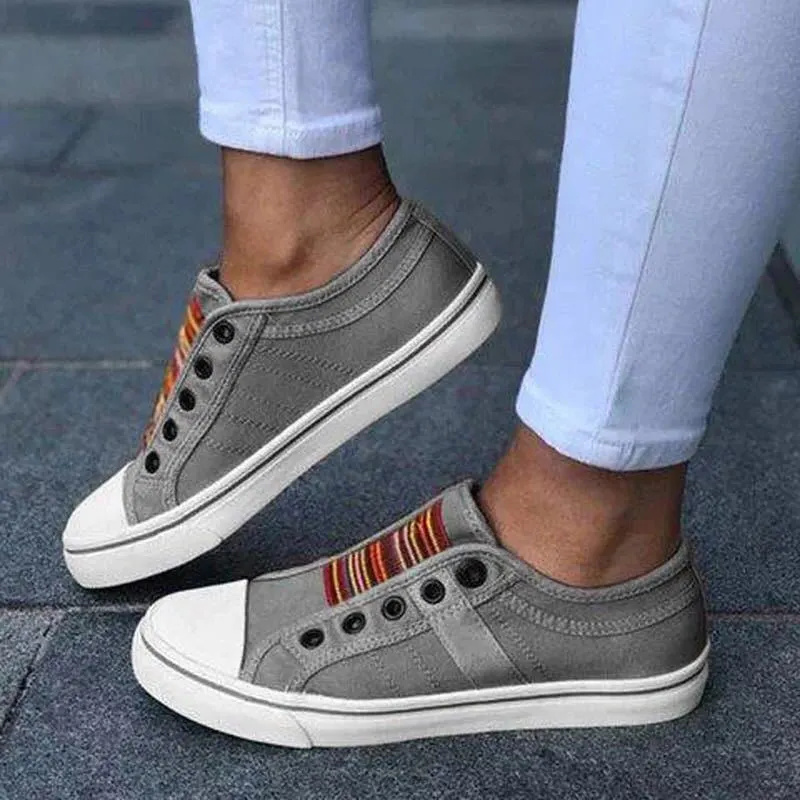 2021 Vulcanize Shoes Women Trainers Canvas Low-cut Flat Shoes Casual Spring Autumn Sneakers Ladies Light Comfortable