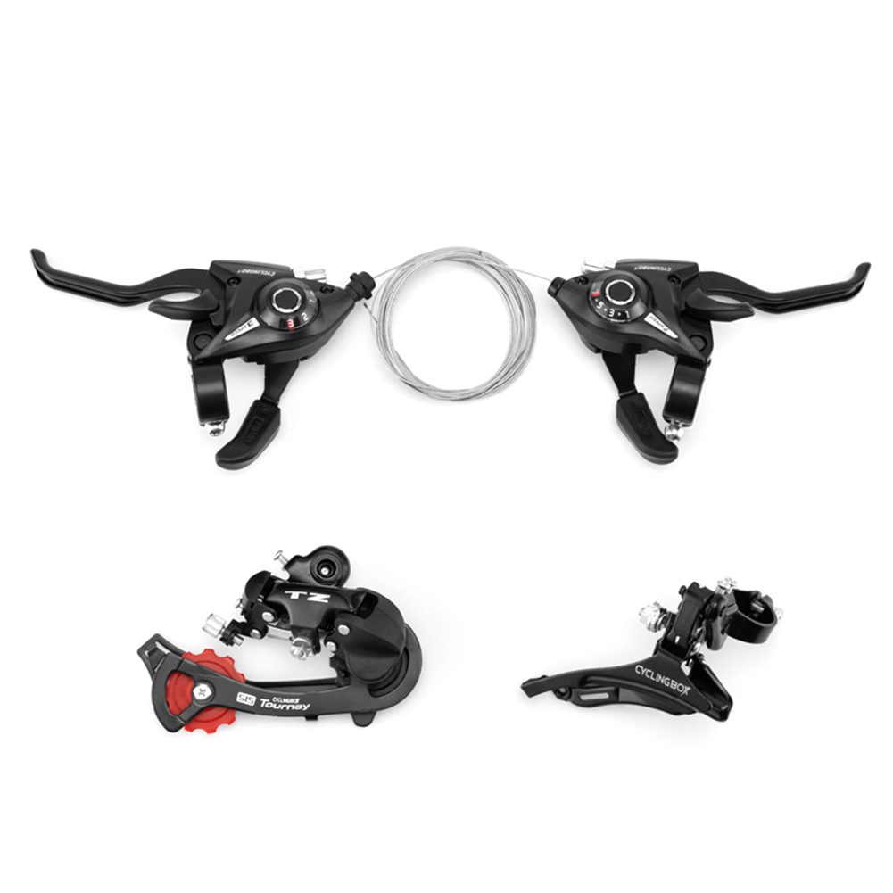 

21-Speed MTB Bike Transmission Dial Set Front Rear Finger Dial Derailleur, Left/right, 501 Original