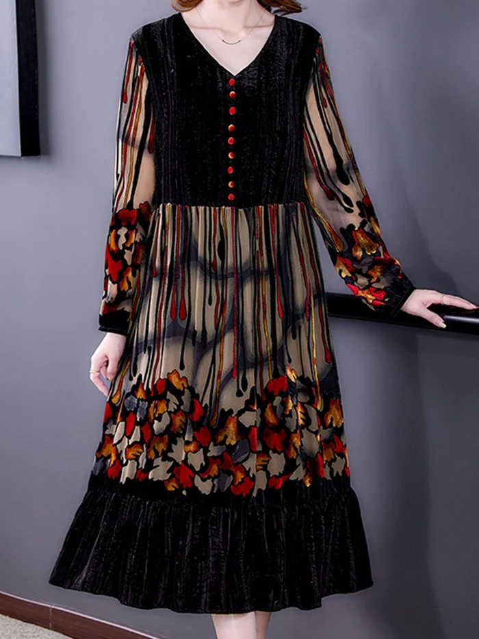 Stylish and Elegant Velvet Dress