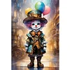 >SALE<Full Embroidery Eco-cotton Thread 11CT Printed Clown Cross Stitch Artwork40x60cm