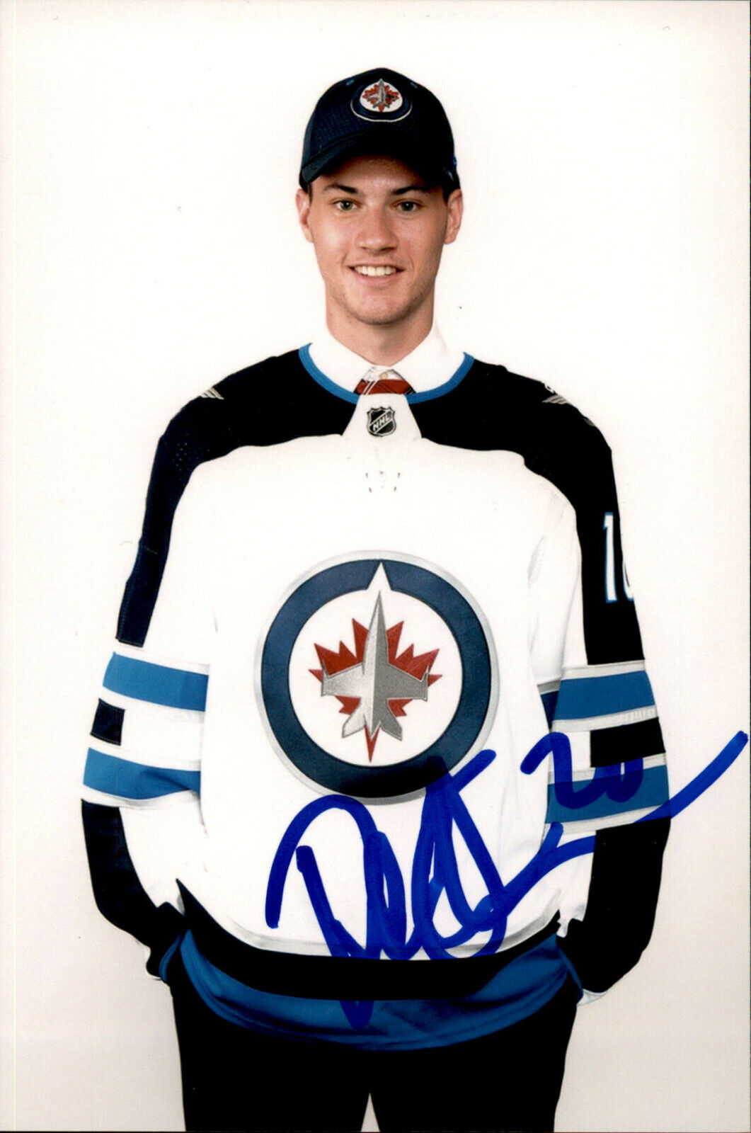 Declan Chisholm SIGNED 4x6 Photo Poster painting WINNIPEG JETS #2