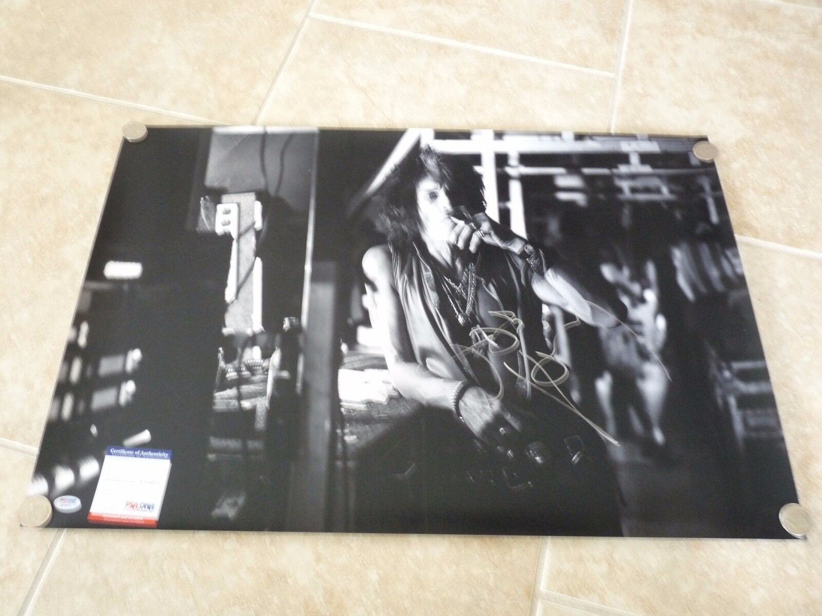 Joe Perry Aerosmith MUSEUM PIECE Signed Autographed 20x30 Photo Poster painting PSA Certified #1