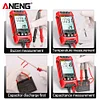 9999 Counts Capacitance Auto Range True RMS NCV LED Digital Multimeter (Red)