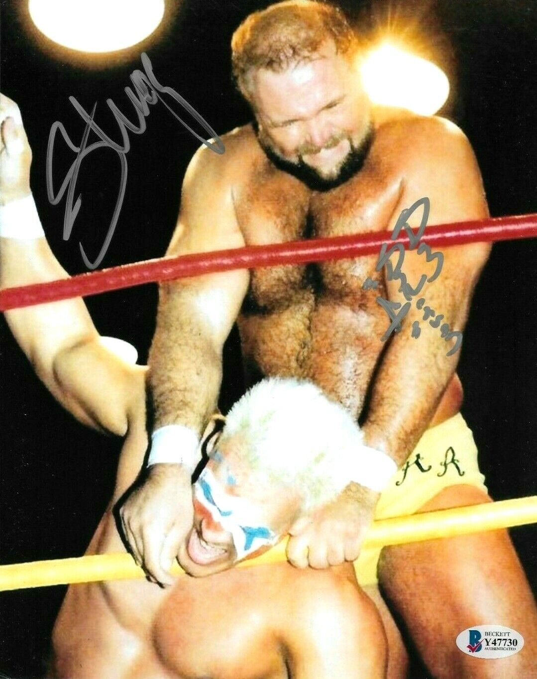 WWE STING AND ARN ANDERSON HAND SIGNED AUTOGRAPHED 8X10 Photo Poster painting BECKETT COA 1