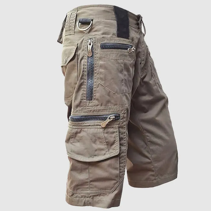 Men's Multi-Pocket Utility Cargo Shorts