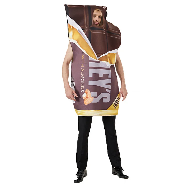 Adult Food Chocolate Peanut Butter Ketchup Mustard Cosplay Costume Halloween Carnival Suit
