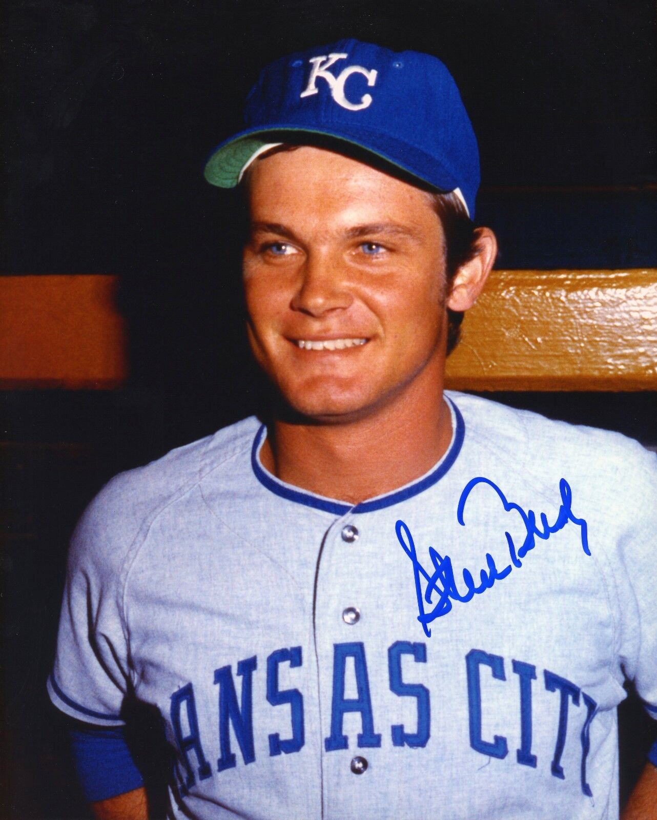 Steve Busby autographed 8x10 Kansas City Royals #2  Shipping