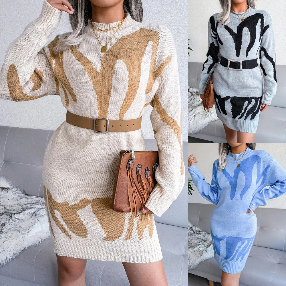 Woman Sweater Dress Knitted Dress