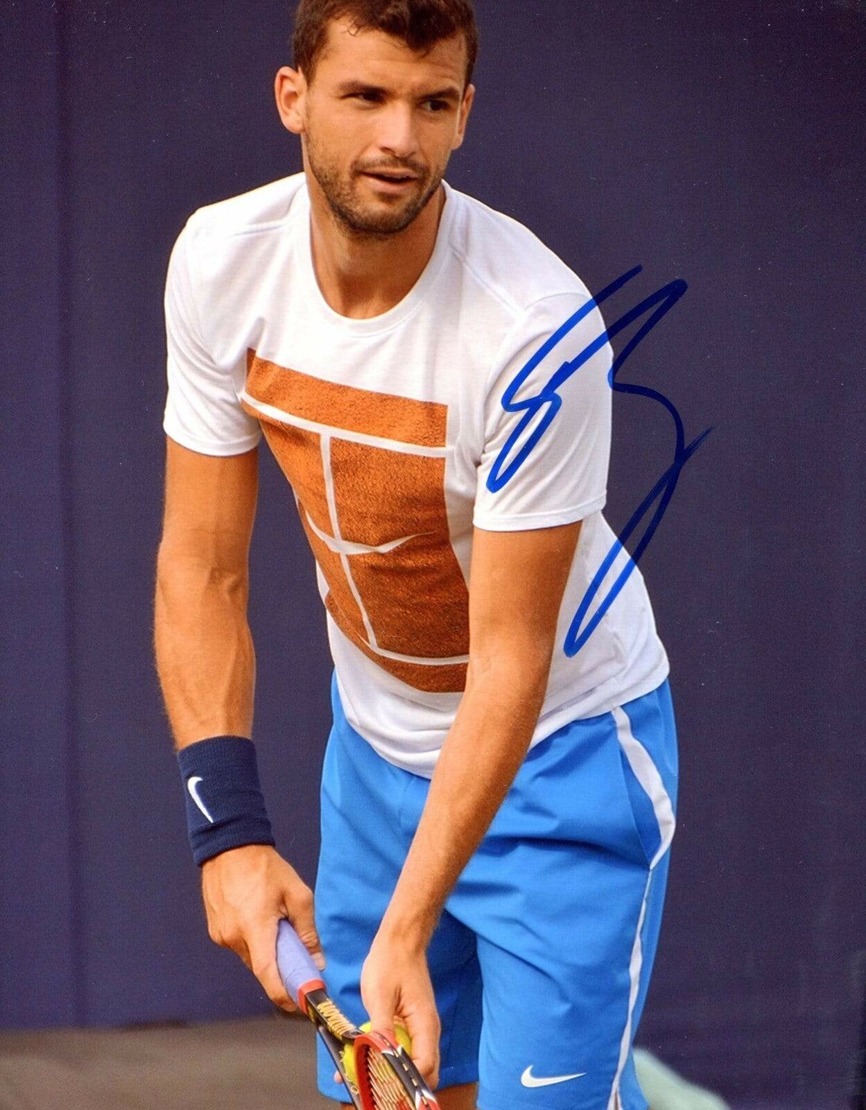 Grigor Dimitrov TENNIS PLAYER autograph, In-Person signed Photo Poster painting