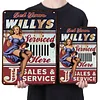 Girl - Metal Tin Signs(8*12Inch/12*16Inch) - Garage