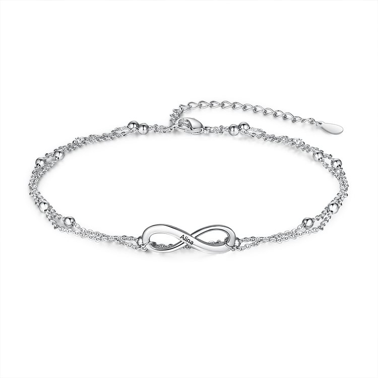 Pulsera "infinito" personalizada con 1 nombre
