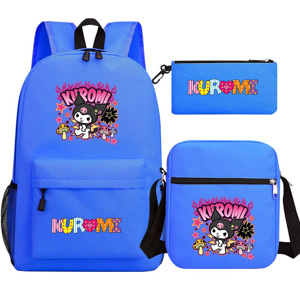 Mayoulove Kuromi Backpack Large Capacity Fun Design for School and Daily Use-Mayoulove