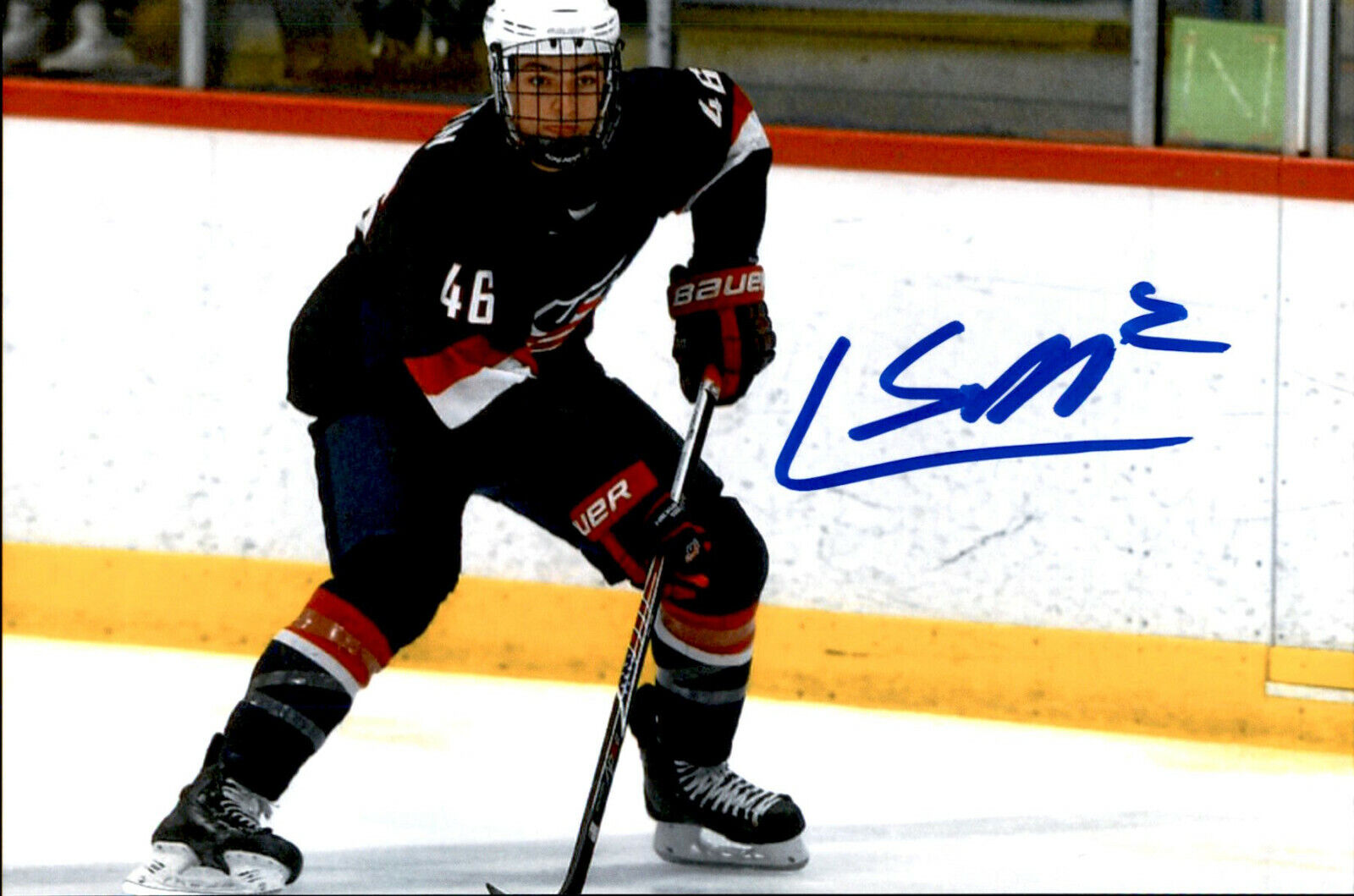 Luke Martin SIGNED 4x6 Photo Poster painting TEAM USA / CAROLINA HURRICANES #2