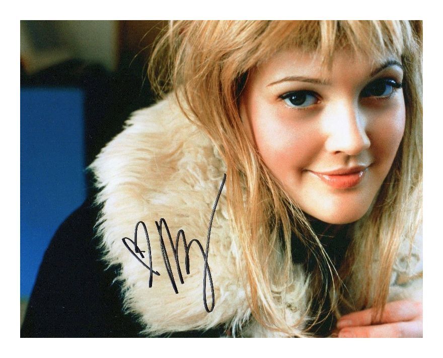 DREW BARRYMORE AUTOGRAPHED SIGNED A4 PP POSTER Photo Poster painting PRINT 10