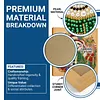 Kit de peinture de perles encadr&eacute; pour bonhomme de neige de No&euml;l 25x25cm pour adultes