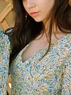 Vintage Colorful Printed Maxi Dress